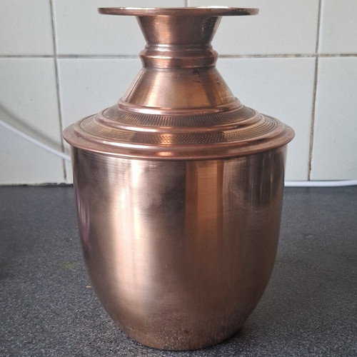 Copper metal vase - vase, vessel