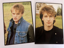 Panini 1984 Bono Smash Hits #97 Stickers + Larry Mullen #100 U2 RARE