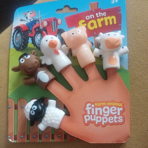 Farm animal finger puppets - animal,