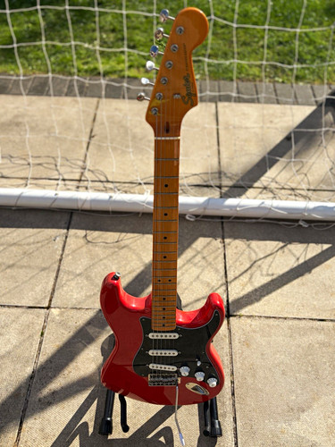 Squier stratocaster red solid - stratocaster,