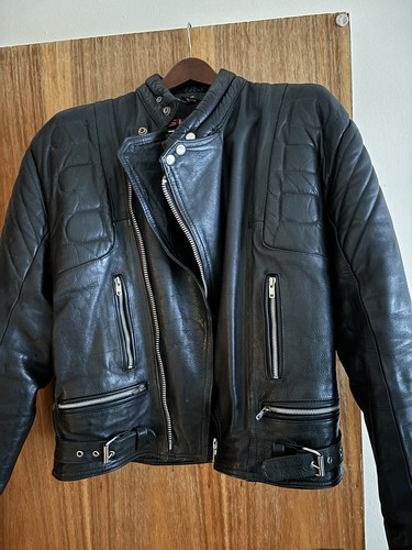 Real leather men motorbike - leather, men's