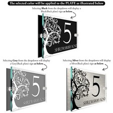 House Number Plaques Door