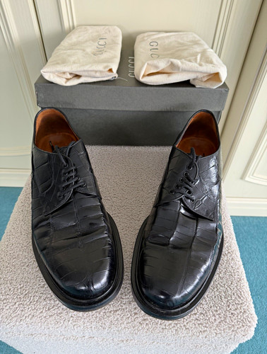 Vintage gucci black - black, alligator