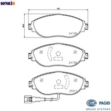 BRAKE PAD SET DISC BRAKE 8DB