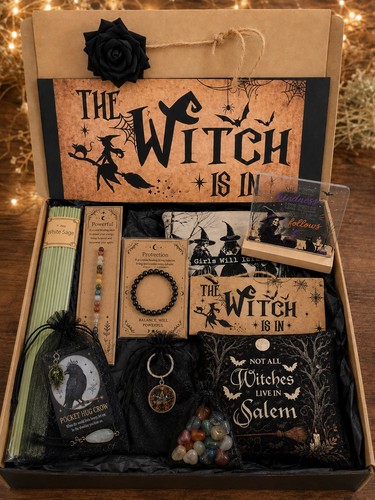 Witchy gift box a black - gift,