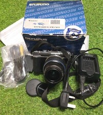 Boxed Olympus Pen E- PL1  12.3MP Digital Camera Black 14-42mm Lens 