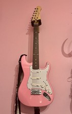 Pink 6 String Electric Guitar Stagg Used