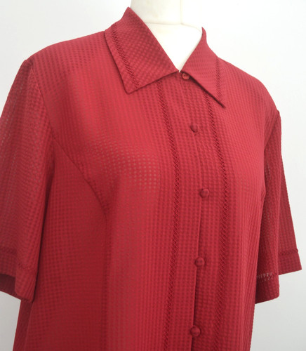 Vintage crepe blouse with - , loop