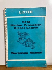 A Book LISTER STM MARINE PROPULSION DIESEL ENGINE Workshop Manual
