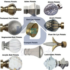 35mm Curtain Pole Finials