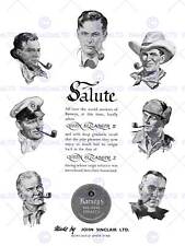 ADVERT BARNEYS PIPE TOBACCO MEN HATS NEWCASTLE UK FINE ART PRINT POSTER CC003