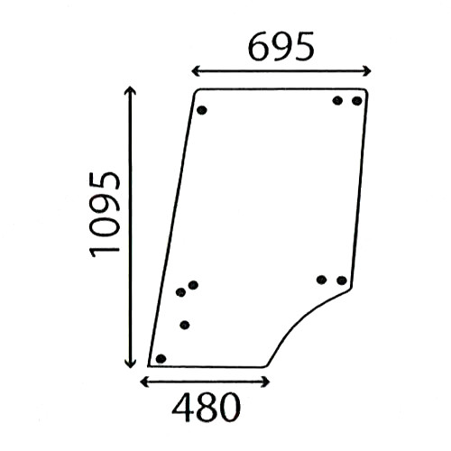 Upper door glass for - door,