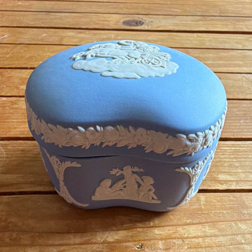 Wedgwood blue white ceramic - &,