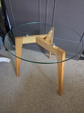 Round Glass Side/ Coffee Table
