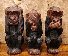 Vintage Hand Carved Wood
