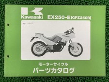 Kawasaki GPZ250R Parts List