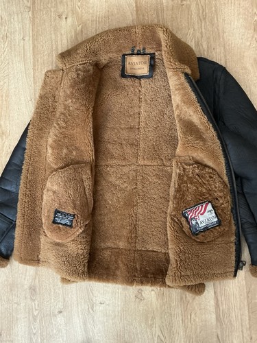 Aviation leathersheep ski - aviation,