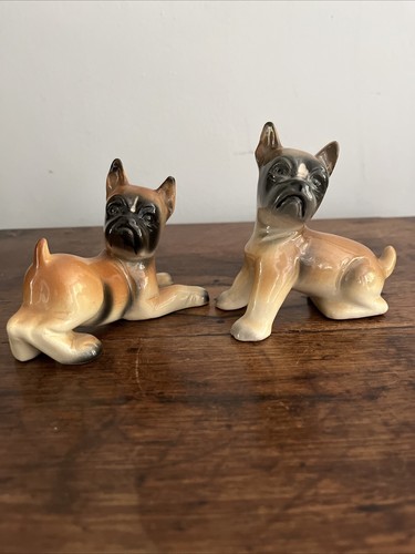1950 s ceramic boxer - ,