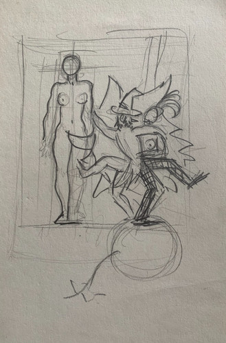 Original drawing jean paul - original,