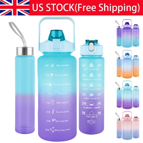 3pcs sports water - bottle, time