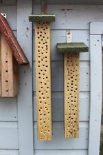 Wooden Garden Solitary Bee Hive Hotel Nester Wildlife House Habitat