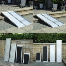 2ft-8ft Aluminum Folding Wheelchair Ramps Disabled Mobility Scooter Access Ramp