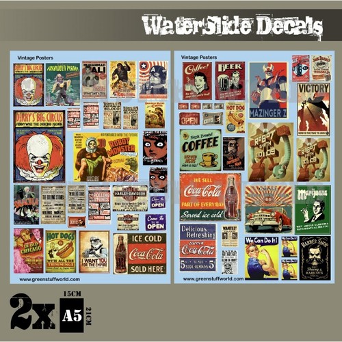 Decal sheets vintage - -,