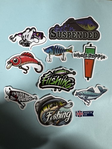Pike sticker mini set lure - sticker,