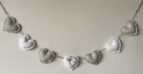 Heart garland bunting - garland, in