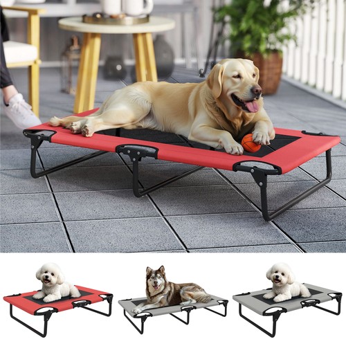 Portable raised dog bed with - portable,
