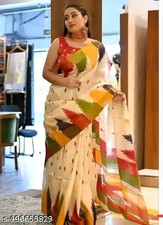 Women's Cotton saree with