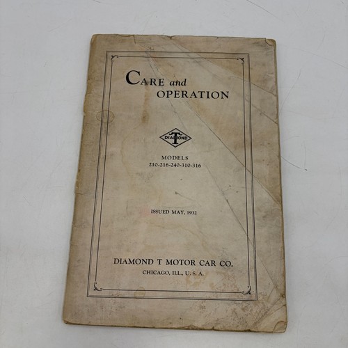 1932 diamond truck care - 1932, t