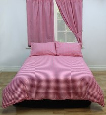 GINGHAM CHECK CHERRY BEDDING
