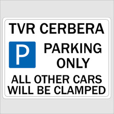 TVR CERBERA Parking SIgn Wall
