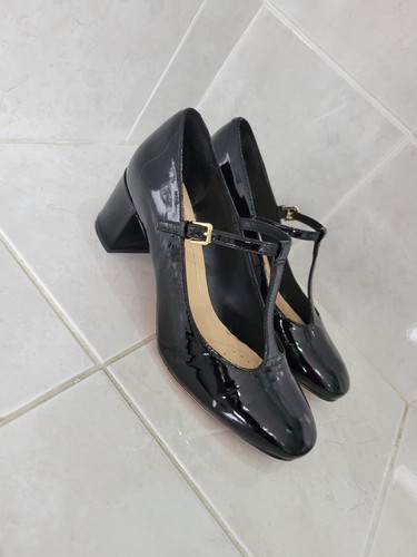 Clarks cushion black patent - clarks,