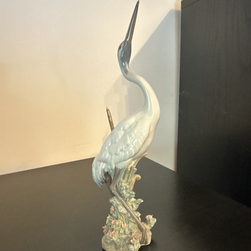 Lladró porcelain crane - lladró,