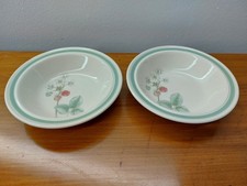 2 x Wedgwood Raspberry Cane Dessert Bowls 6" Diameter
