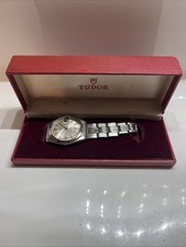 Mens Vintage Stainless Steel Manual Wind Tudor Oyster Big Rose Wrist Watch