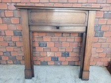 1930's Art Deco Mahogany Fire