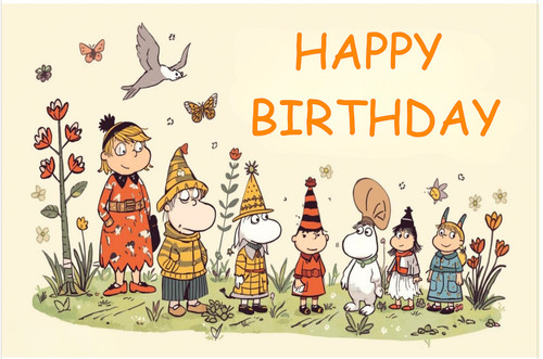 Moomin personalised ediable - moomin,