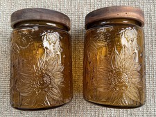 Vintage 2x Glass Jars with