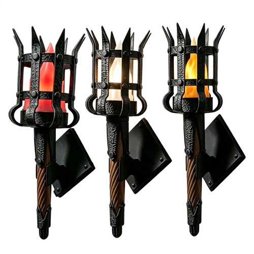 Medieval led torch wall - led,