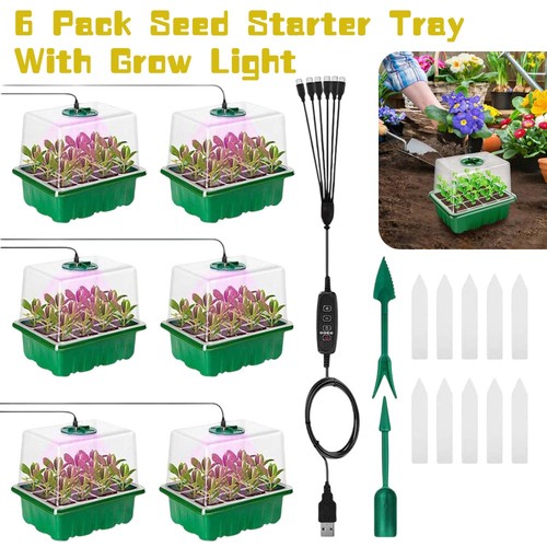 Seed starter trays with - 6x,