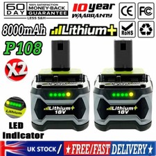 2-Pack Battery 8.0AH for Ryobi