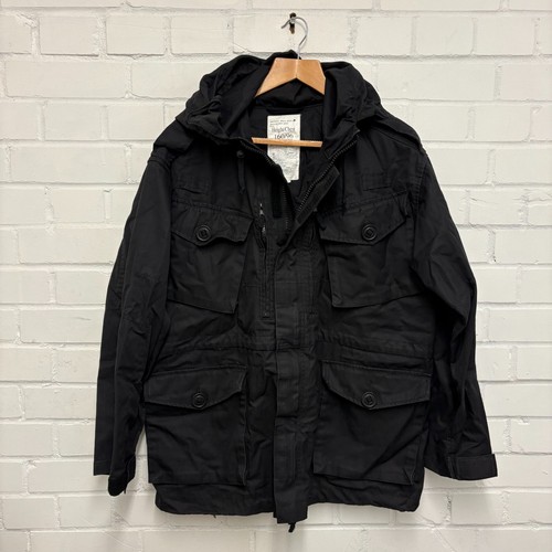 Ripstop black field jacket - black,