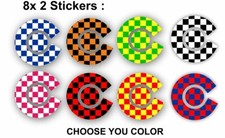 8x sticker decals labels bowls crown finger thumb crown bowling