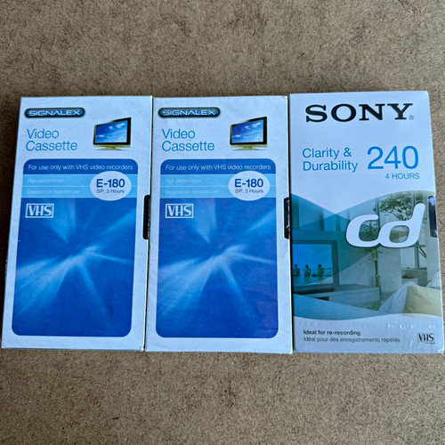 Sony vhs blank video - vhs,