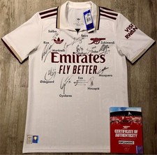 PLAYER ISSUE Arsenal 2025/2026 Squad Signed Shirt (AFC Official COA #AFC0642017)