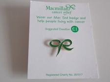 MacMillan Cancer Relief pin