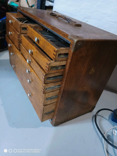 Vintage engineers tool box - vintage,